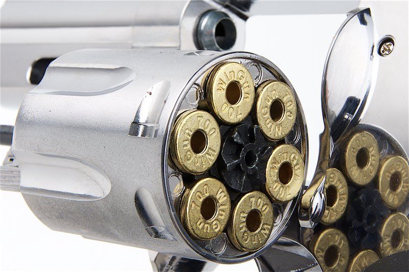 ASG ダン・ウェッソン リボルバー 715 2.5インチ 6mm CO2バージョン - 銀(ぎん)（Wingun製）-AIRSOFT GOGO エアガン・サバゲー用品通販