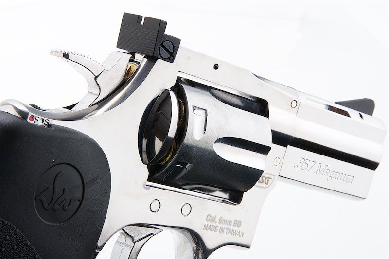 ASG ダン・ウェッソン リボルバー 715 2.5インチ 6mm CO2バージョン - 銀(ぎん)（Wingun製）-AIRSOFT GOGO エアガン・サバゲー用品通販