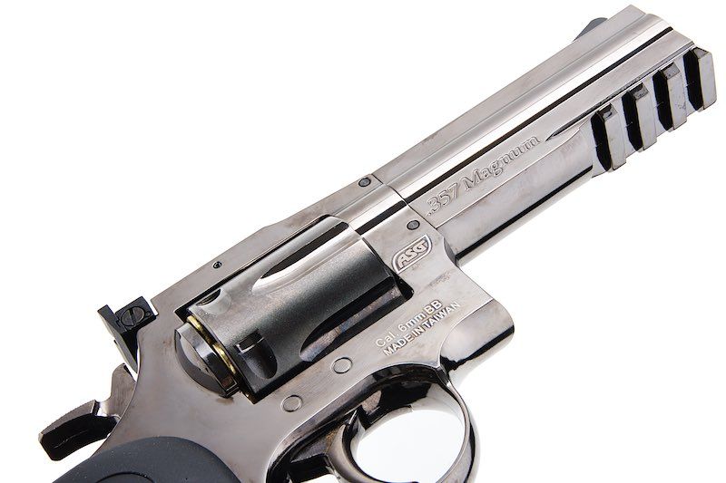 ASG ダン・ウェッソン リボルバー 715 4インチ 6mm CO2 バージョン - ブラック (Wingun 製)-AIRSOFT GOGO エアガン・サバゲー用品通販