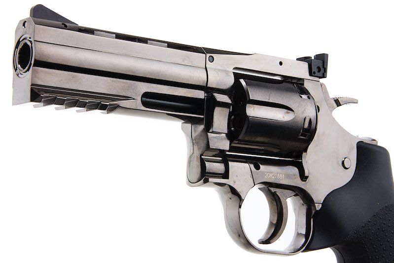 ASG ダン・ウェッソン リボルバー 715 4インチ 6mm CO2 バージョン - ブラック (Wingun 製)-AIRSOFT GOGO エアガン・サバゲー用品通販