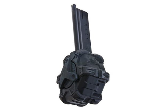 AW Custom デザートイーグル グリーンガスマガジン（350発ドラムマガジン） - ブラック-AIRSOFT GOGO エアガン・サバゲー用品通販