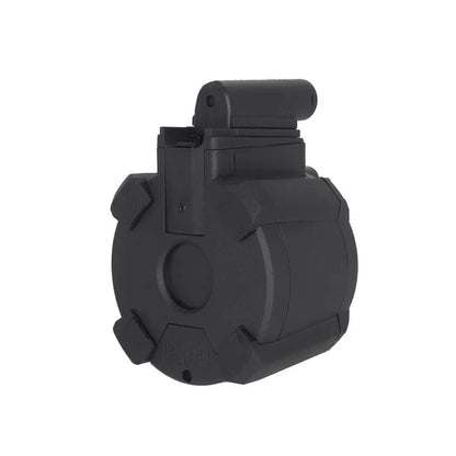 Battleaxe 1400 ラウンド 電動ドラムマガジン CYMA M870 (BX-B90-SD) - ブラック-AIRSOFT GOGO エアガン・サバゲー用品通販