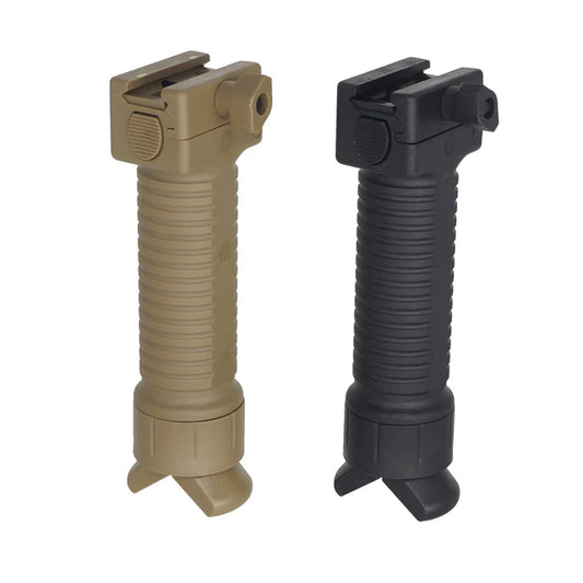 Battleaxe SCAR バイポッド 垂直グリップポッド 20mmレイル用 (BX-02D)-ちゃいろ-AIRSOFT GOGO エアガン・サバゲー用品通販