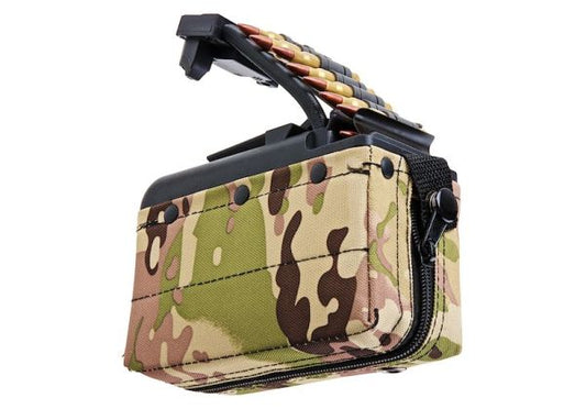 Battleaxe x T8 A&K MK46 Mod 0 ミニミ AEG ドラムマガジン (2000発、サウンドコントロール、タービンシステム) - MC-AIRSOFT GOGO エアガン・サバゲー用品通販