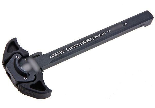 BJ TAC Tokyo Marui MWS GBBR Gスタイル エアボーンチャージングハンドル（アルミニウム / アルミ、ブラック）-AIRSOFT GOGO エアガン・サバゲー用品通販