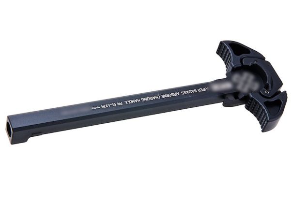 BJ TAC Tokyo Marui MWS GBBR NOV スタイル エアボーン チャージング ハンドル (アルミニウム / アルミ、ブラック)-AIRSOFT GOGO エアガン・サバゲー用品通販