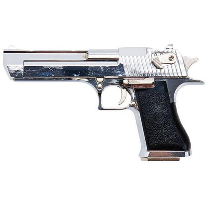 BLACKCAT AIRSOFT 1/2 スケール ミニ モデルガン デザート イーグル (排莢) - シルバー ブラック グリップ付き-AIRSOFT GOGO エアガン・サバゲー用品通販