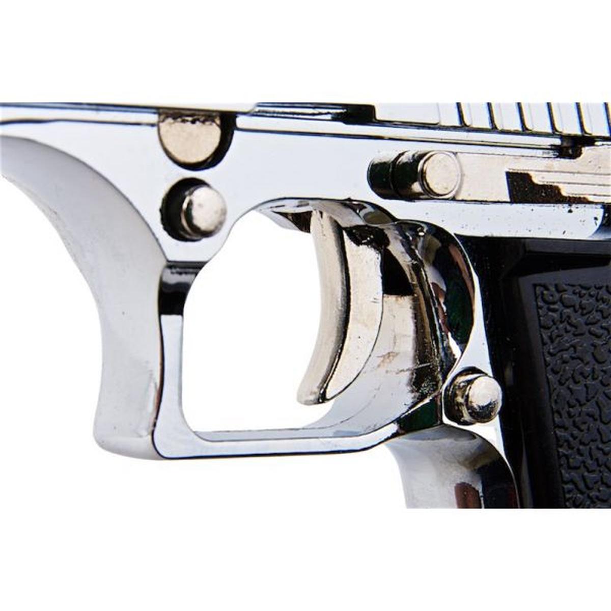 BLACKCAT AIRSOFT 1/2 スケール ミニ モデルガン デザート イーグル (排莢) - シルバー ブラック グリップ付き-AIRSOFT GOGO エアガン・サバゲー用品通販
