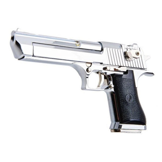 BLACKCAT AIRSOFT 1/2 スケール ミニ モデルガン デザート イーグル (排莢) - シルバー ブラック グリップ付き-AIRSOFT GOGO エアガン・サバゲー用品通販