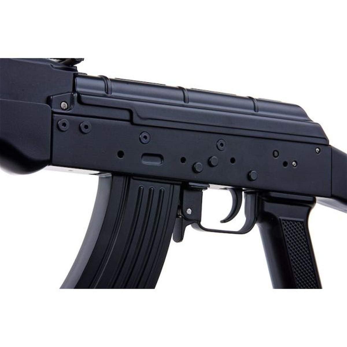 BLACKCAT AIRSOFT 1:2 スケール高精度ミニモデルガン AK47 (排莢) - フルメタル、ブラック-AIRSOFT GOGO エアガン・サバゲー用品通販