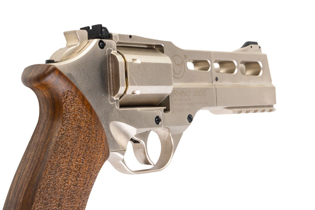 BO Manufacture Chiappa Rhino 50DS .357マグナムスタイル エアソフトリボルバー（CO2） - 銀(ぎん)-AIRSOFT GOGO エアガン・サバゲー用品通販