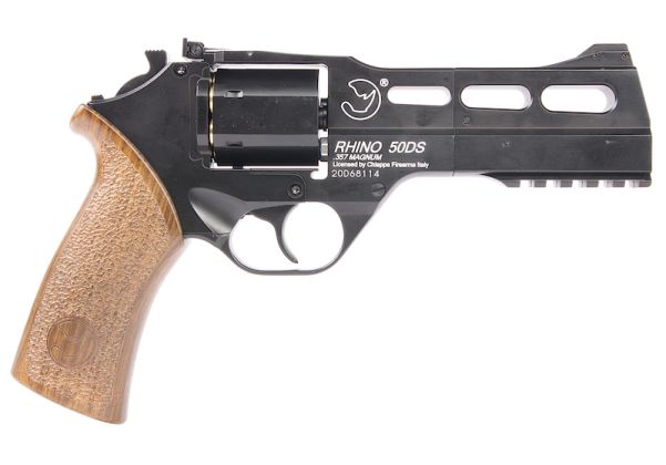 BO Manufacture Chiappa Rhino 50DS .357マグナムスタイル エアソフトリボルバー（CO2） - ブラック（Wingun製）-AIRSOFT GOGO エアガン・サバゲー用品通販