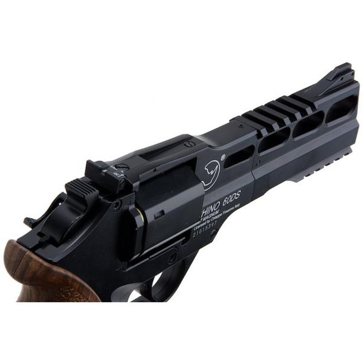 BO MANUFACTURE CHIAPPA RHINO 60DS .357 マグナム スタイル エアソフト リボルバー (CO2) - ブラック-AIRSOFT GOGO エアガン・サバゲー用品通販
