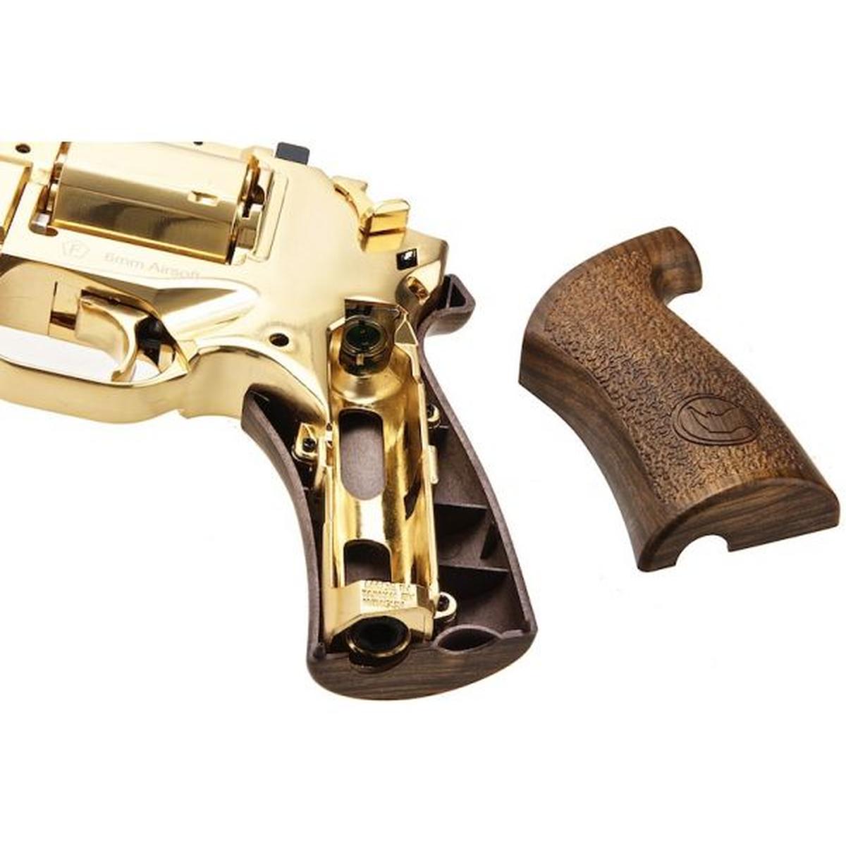 BO MANUFACTURE CHIAPPA RHINO 60DS .357 マグナム スタイル エアソフト リボルバー (CO2) - ゴールド 18K (限定版)-AIRSOFT GOGO エアガン・サバゲー用品通販