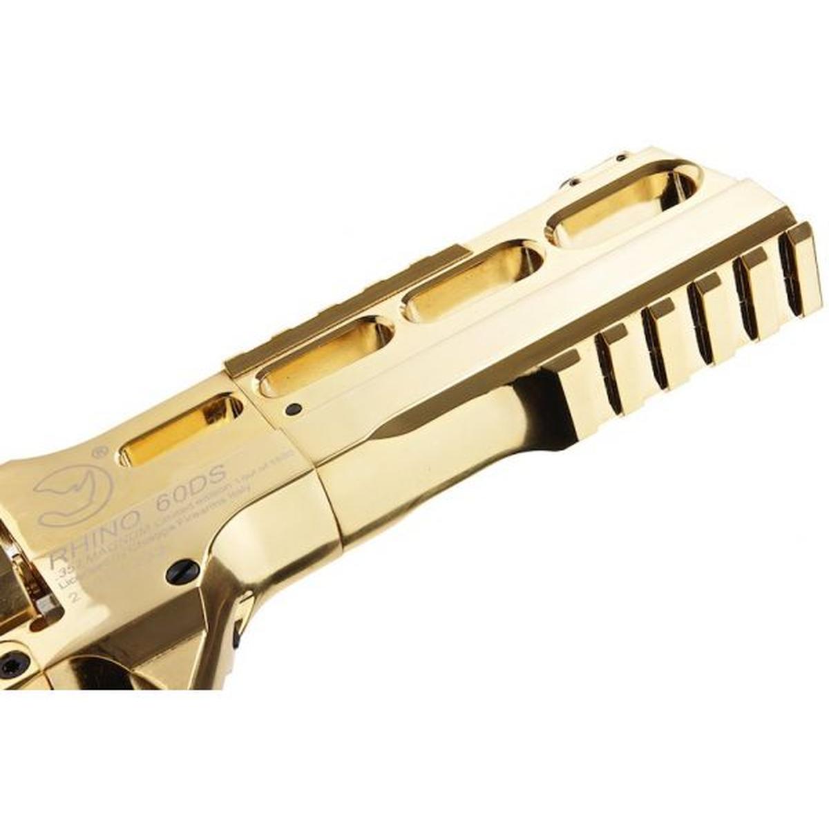 BO MANUFACTURE CHIAPPA RHINO 60DS .357 マグナム スタイル エアソフト リボルバー (CO2) - ゴールド 18K (限定版)-AIRSOFT GOGO エアガン・サバゲー用品通販