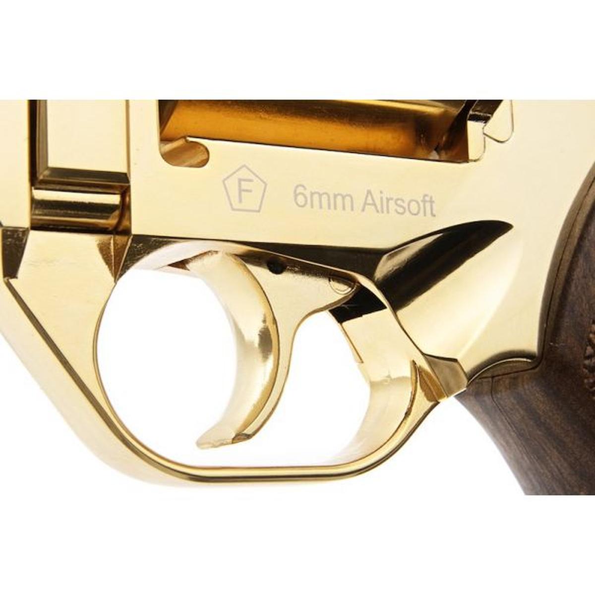 BO MANUFACTURE CHIAPPA RHINO 60DS .357 マグナム スタイル エアソフト リボルバー (CO2) - ゴールド 18K (限定版)-AIRSOFT GOGO エアガン・サバゲー用品通販