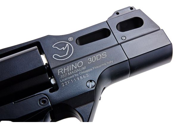 BOManufacture Chiappa Rhino 30DS .357マグナムスタイル エアソフトリボルバー（CO2） - ブラック-AIRSOFT GOGO エアガン・サバゲー用品通販