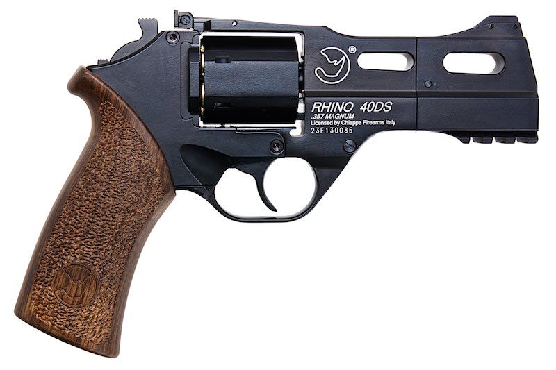 BOManufacture Chiappa Rhino 40DS .357マグナムスタイル エアソフトリボルバー（CO2） - ブラック-AIRSOFT GOGO エアガン・サバゲー用品通販