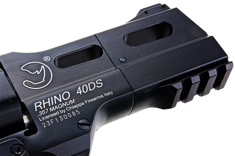 BOManufacture Chiappa Rhino 40DS .357マグナムスタイル エアソフトリボルバー（CO2） - ブラック-AIRSOFT GOGO エアガン・サバゲー用品通販