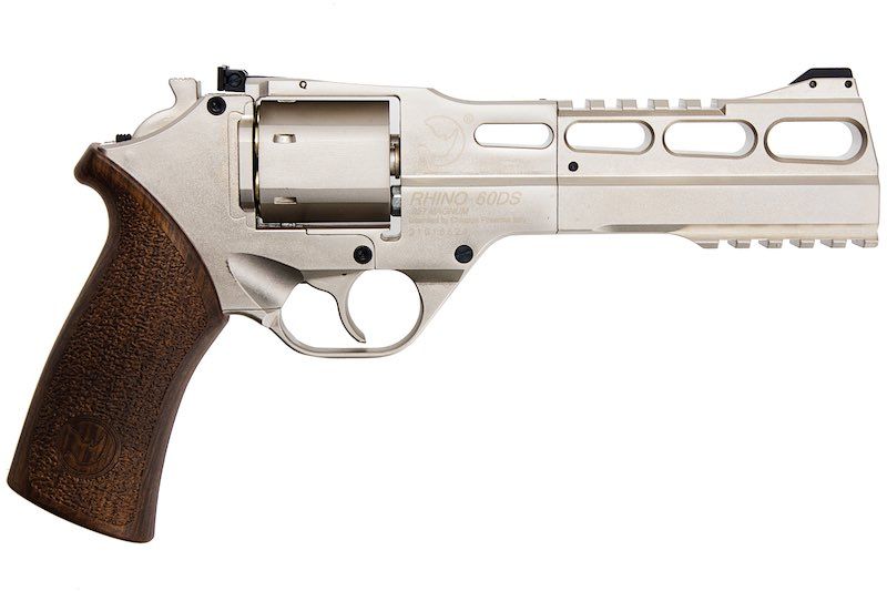 BOManufacture Chiappa Rhino 60DS .357マグナムスタイル エアソフトリボルバー（CO2） - 銀(ぎん)-AIRSOFT GOGO エアガン・サバゲー用品通販