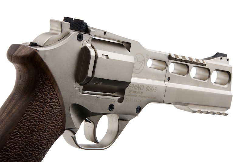 BOManufacture Chiappa Rhino 60DS .357マグナムスタイル エアソフトリボルバー（CO2） - 銀(ぎん)-AIRSOFT GOGO エアガン・サバゲー用品通販