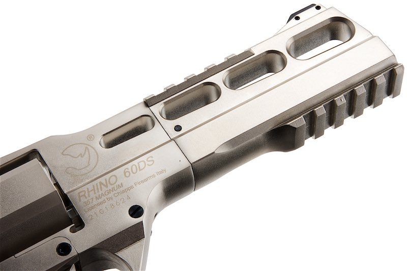 BOManufacture Chiappa Rhino 60DS .357マグナムスタイル エアソフトリボルバー（CO2） - 銀(ぎん)-AIRSOFT GOGO エアガン・サバゲー用品通販