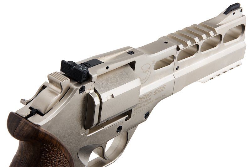 BOManufacture Chiappa Rhino 60DS .357マグナムスタイル エアソフトリボルバー（CO2） - 銀(ぎん)-AIRSOFT GOGO エアガン・サバゲー用品通販