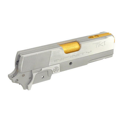 Bomber CNC アルミニウム / アルミ 3.9 インチ SV Tiki キット マルイ ハイキャパ用 - シャイニー銀(ぎん)-AIRSOFT GOGO エアガン・サバゲー用品通販