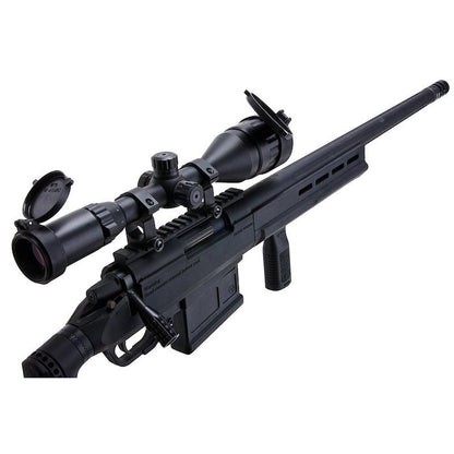 BONEYARD ARES アメーバ STRIKER AS01 エアソフト スナイパー ライフル - ブラック (スプリング パワー)-AIRSOFT GOGO エアガン・サバゲー用品通販