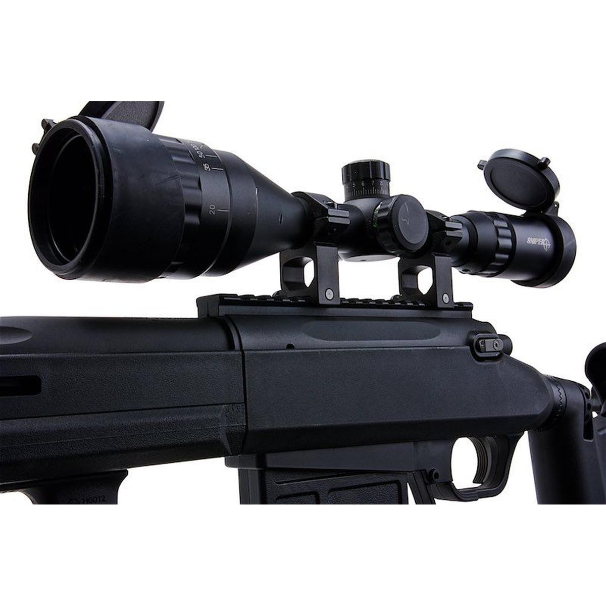 BONEYARD ARES アメーバ STRIKER AS01 エアソフト スナイパー ライフル - ブラック (スプリング パワー)-AIRSOFT GOGO エアガン・サバゲー用品通販