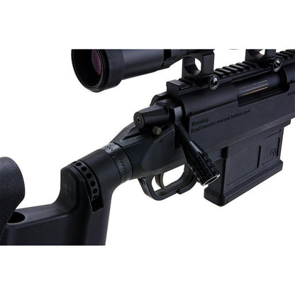 BONEYARD ARES アメーバ STRIKER AS01 エアソフト スナイパー ライフル - ブラック (スプリング パワー)-AIRSOFT GOGO エアガン・サバゲー用品通販