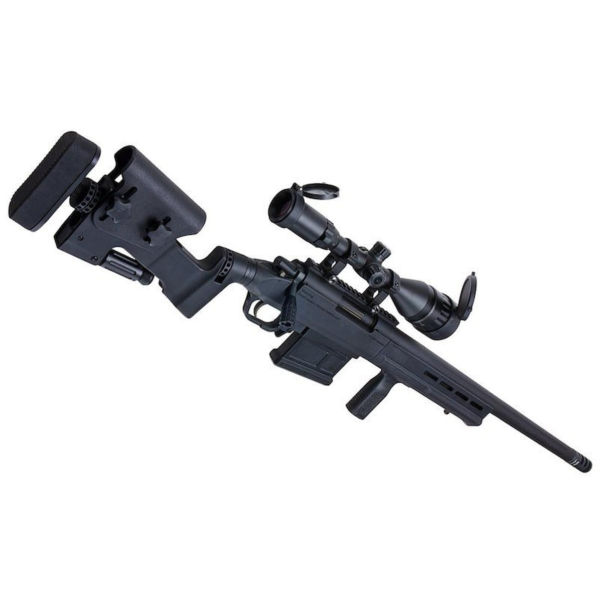 BONEYARD ARES アメーバ STRIKER AS01 エアソフト スナイパー ライフル - ブラック (スプリング パワー)-AIRSOFT GOGO エアガン・サバゲー用品通販