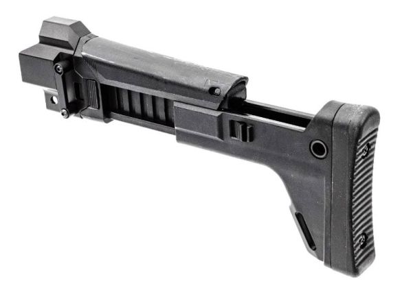 Bow Master GMF ACRスタイルストック VFC MP5 GBB / Tokyo Marui MP5 次世代電動ガン用 (ブラック)-AIRSOFT GOGO エアガン・サバゲー用品通販