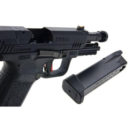 CANIK TP9 エリート コンバット グリーン ガス エアソフト ピストル (CYBERGUN ライセンス) - ブラック-AIRSOFT GOGO エアガン・サバゲー用品通販