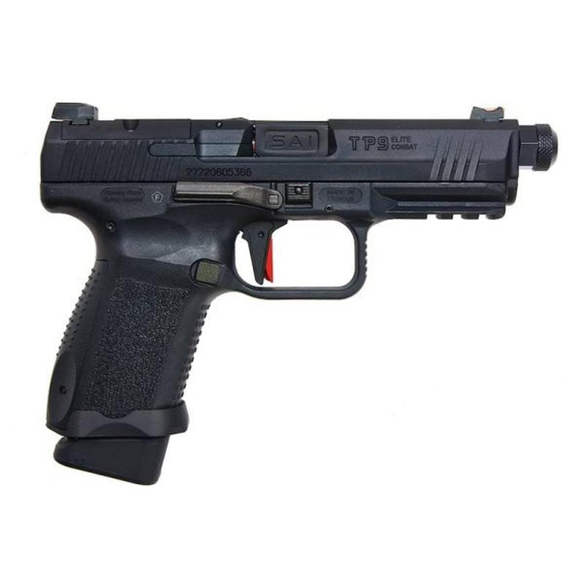 CANIK TP9 エリート コンバット グリーン ガス エアソフト ピストル (CYBERGUN ライセンス) - ブラック-AIRSOFT GOGO エアガン・サバゲー用品通販
