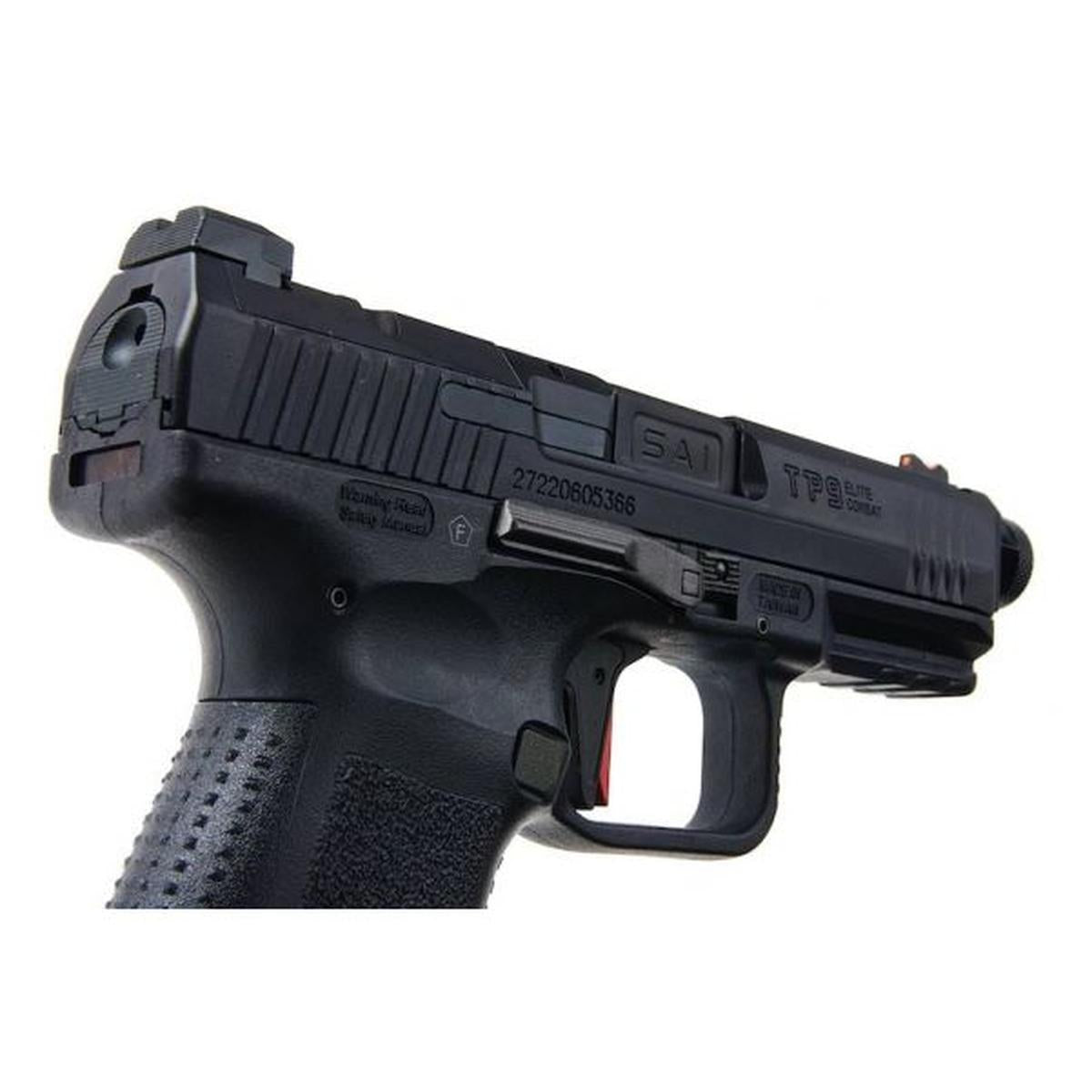 CANIK TP9 エリート コンバット グリーン ガス エアソフト ピストル (CYBERGUN ライセンス) - ブラック-AIRSOFT GOGO エアガン・サバゲー用品通販