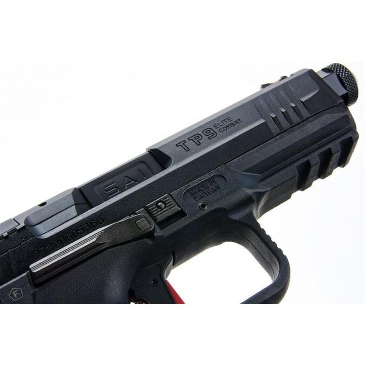 CANIK TP9 エリート コンバット グリーン ガス エアソフト ピストル (CYBERGUN ライセンス) - ブラック-AIRSOFT GOGO エアガン・サバゲー用品通販