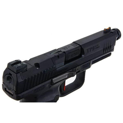 CANIK TP9 エリート コンバット グリーン ガス エアソフト ピストル (CYBERGUN ライセンス) - ブラック-AIRSOFT GOGO エアガン・サバゲー用品通販
