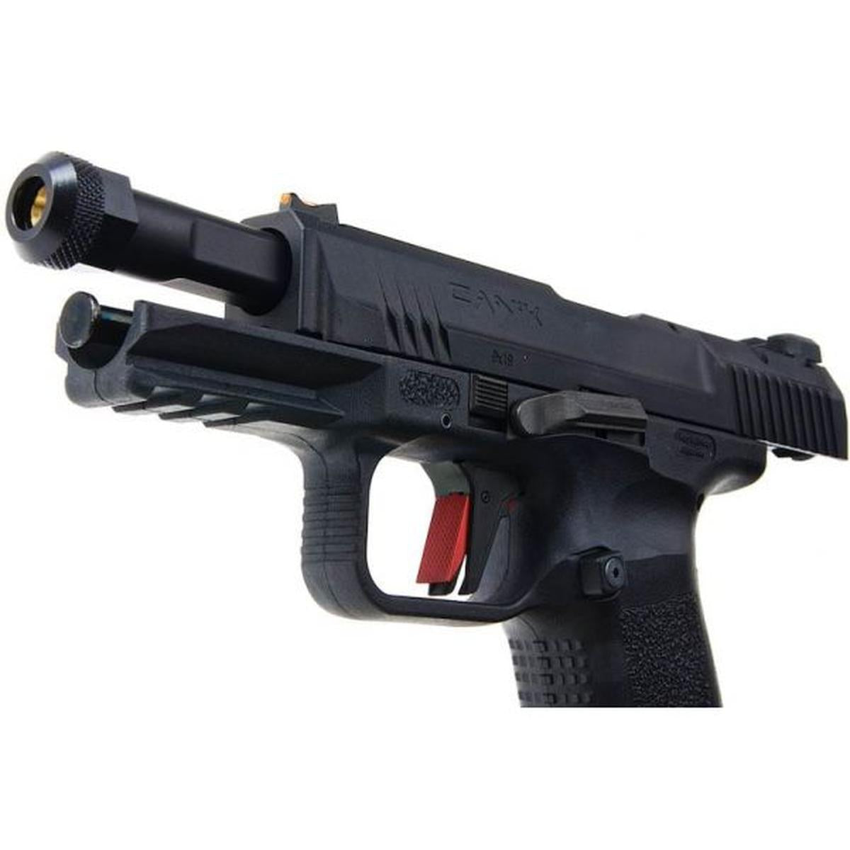 CANIK TP9 エリート コンバット グリーン ガス エアソフト ピストル (CYBERGUN ライセンス) - ブラック-AIRSOFT GOGO エアガン・サバゲー用品通販