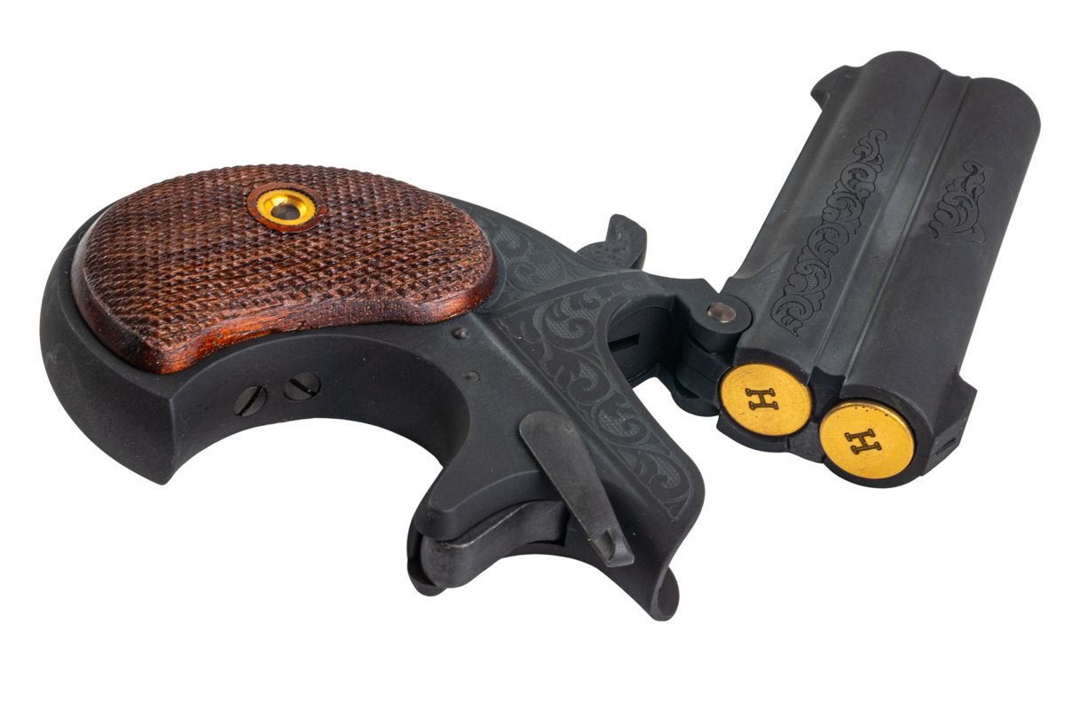 CAW ダブルバレル デリンジャー エングレービング P89 モデルガン-AIRSOFT GOGO エアガン・サバゲー用品通販