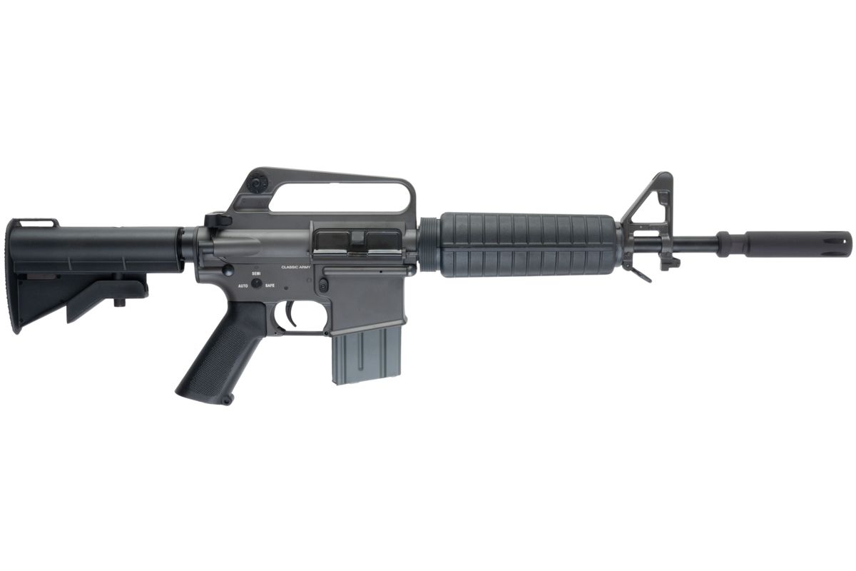 Classic Army 全メタル(ぜんきんぞく) XM177 E2 AEG エアソフトライフル - ブラック-AIRSOFT GOGO エアガン・サバゲー用品通販
