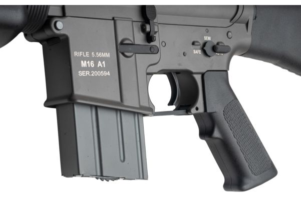 Classic Army M16 ベトナム AEG エアソフトライフル - ブラック-AIRSOFT GOGO エアガン・サバゲー用品通販