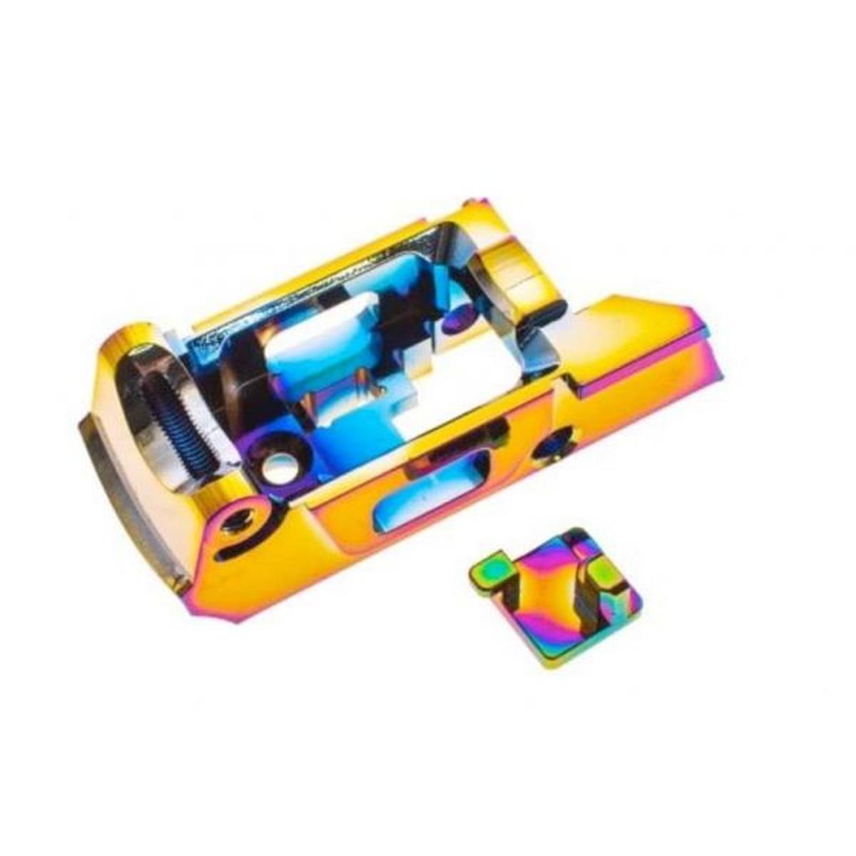 COWCOW TECHNOLOGY ACTION ARMY AAP 01 GBB エアガン強化トリガーハウジング (アルミニウム、レインボー)-AIRSOFT GOGO エアガン・サバゲー用品通販