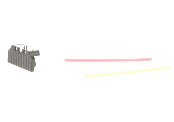 COWCOW Technology ファイバーオプティックリアサイトプレート Tokyo Marui HI-CAPAGBBピストル用 - ブラック-AIRSOFT GOGO エアガン・サバゲー用品通販