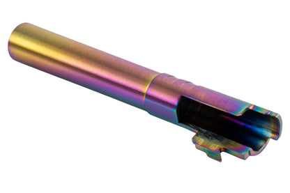 COWCOW Technology OB1 SS ス赤アウターバレル - Tokyo Marui ハイキャパ 5.1 GBB (.40 マーキング) - レインボー-AIRSOFT GOGO エアガン・サバゲー用品通販
