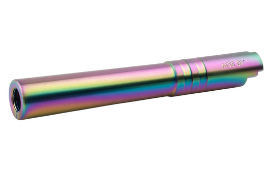 COWCOW Technology OB1 SS ス赤アウターバレル - Tokyo Marui ハイキャパ 5.1 GBB (.40 マーキング) - レインボー-AIRSOFT GOGO エアガン・サバゲー用品通販