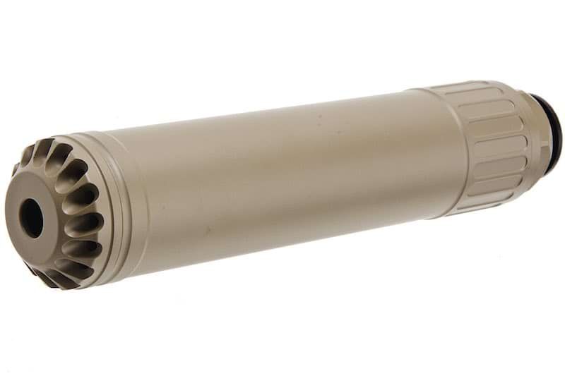 Crusader OSS スタイル EL-QD 762 SDMR エアソフト。サプレッサー (M110A1 SDMR スタイル) 14mm CCW フラッシュハイダー付き (タン)-AIRSOFT GOGO エアガン・サバゲー用品通販