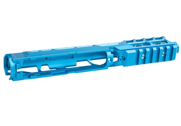 CTM TAC ACTION ARMY AAP01 FUKU-2 アッパーセット - ロングカットアウトバージョン (CNCアルミニウム / アルミ、ブルー/銀(ぎん))-AIRSOFT GOGO エアガン・サバゲー用品通販