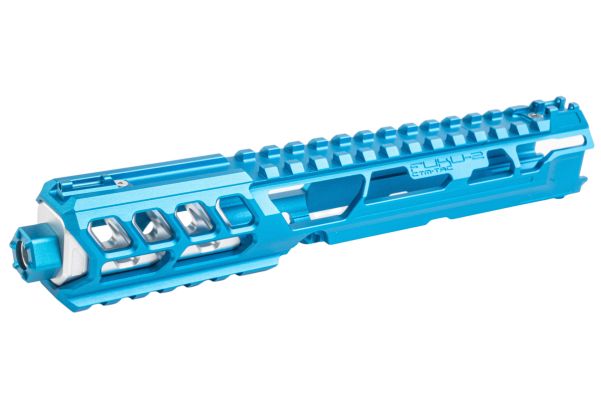 CTM TAC ACTION ARMY AAP01 FUKU-2 アッパーセット - ロングカットアウトバージョン (CNCアルミニウム / アルミ、ブルー/銀(ぎん))-AIRSOFT GOGO エアガン・サバゲー用品通販