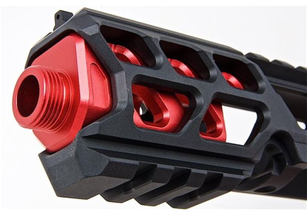 CTM TAC ACTION ARMY AAP01 FUKU-2 アッパーセット - ショートカットアウトバージョン (CNCアルミニウム / アルミ、BK/RD)-AIRSOFT GOGO エアガン・サバゲー用品通販